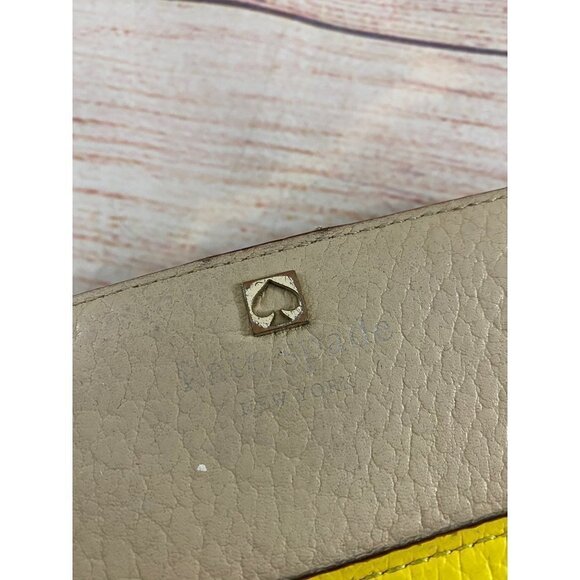 Kate Spade Yellow Tan Women's Wallet - OS - Picture 4 of 8